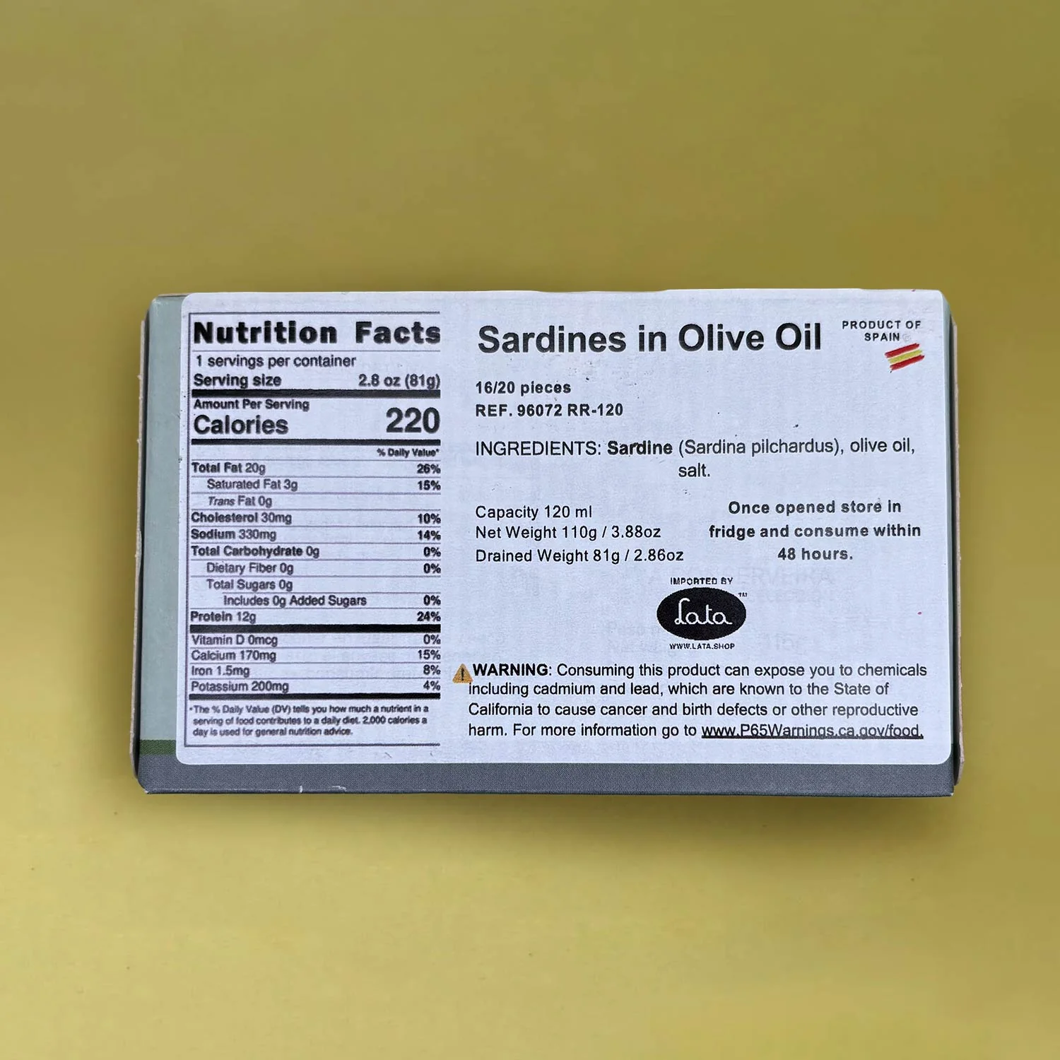 A Conserveira Selección Small Sardines in Olive Oil 16/20 pieces - Image 3