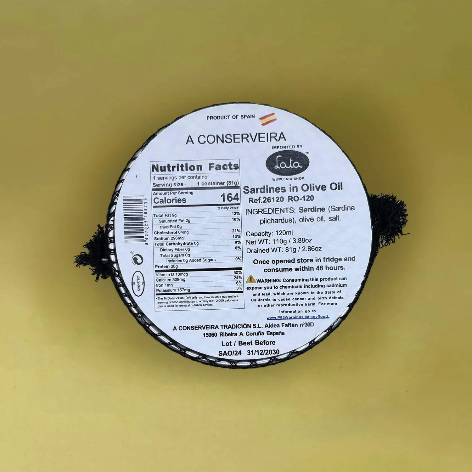 A Conserveira Tradición Small Sardines in Olive Oil 20/25 (Xoubiñas) - Image 4
