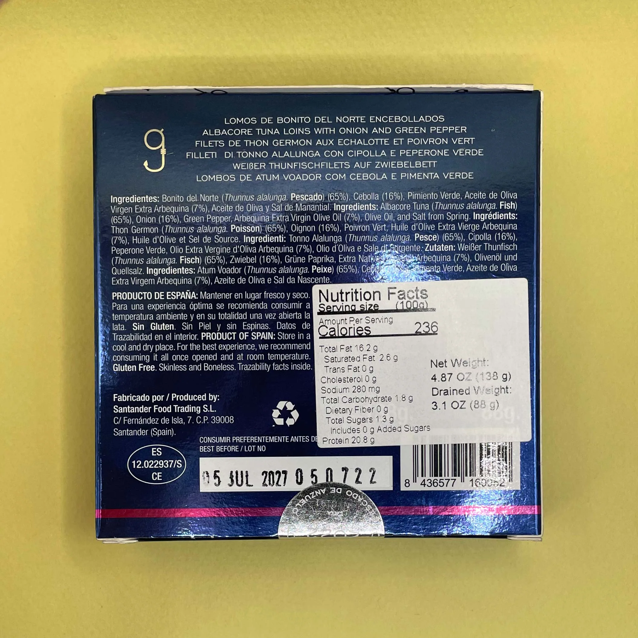 Artesanos Alalunga Albacore Tuna Loins with Caramelized Onion and Green Pepper (Bonito Encebollado) - Image 4