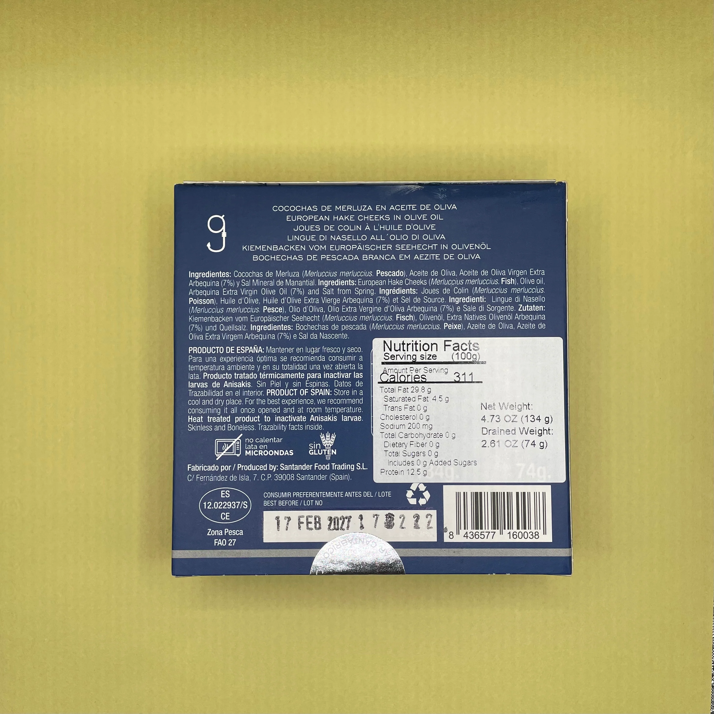 Artesanos Alalunga European Hake Cheeks (Cocochas de Merluza) in Olive Oil - Image 4