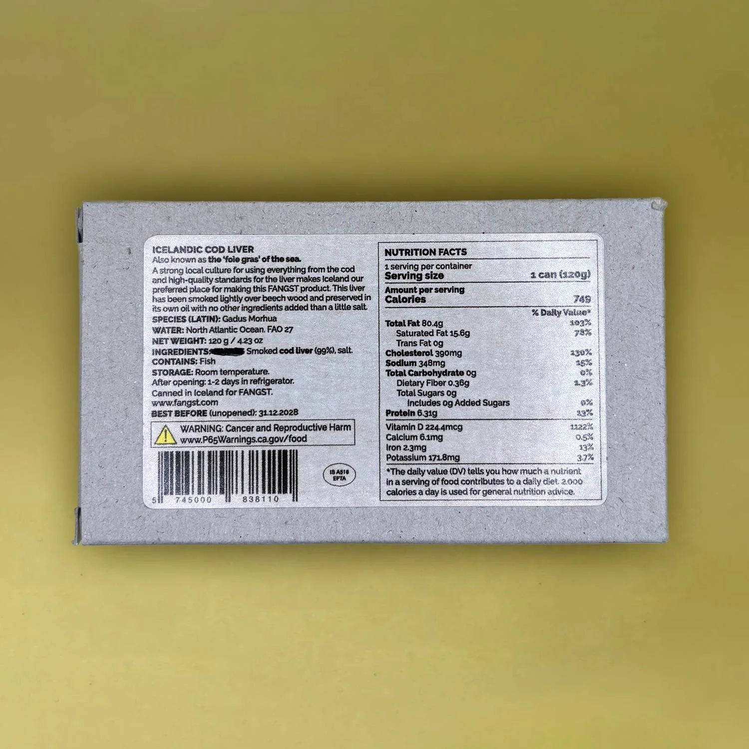 Fangst Torske Lever Smoked Cod Liver - Image 4