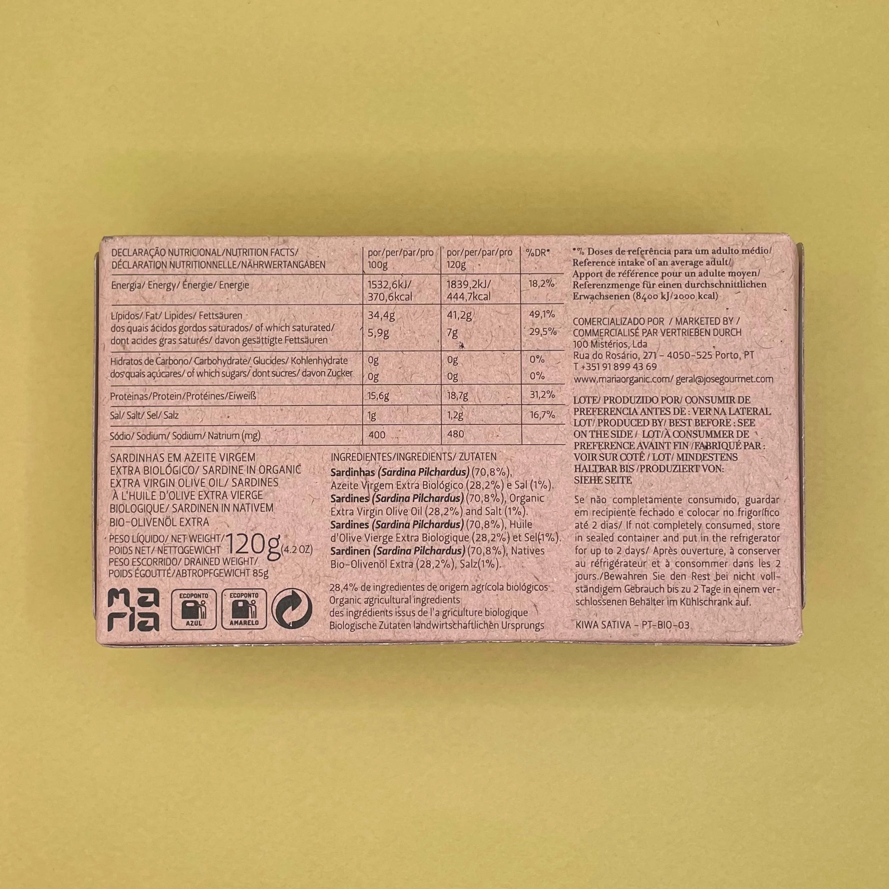 Maria Organic Sardines in Organic EVOO - Image 7