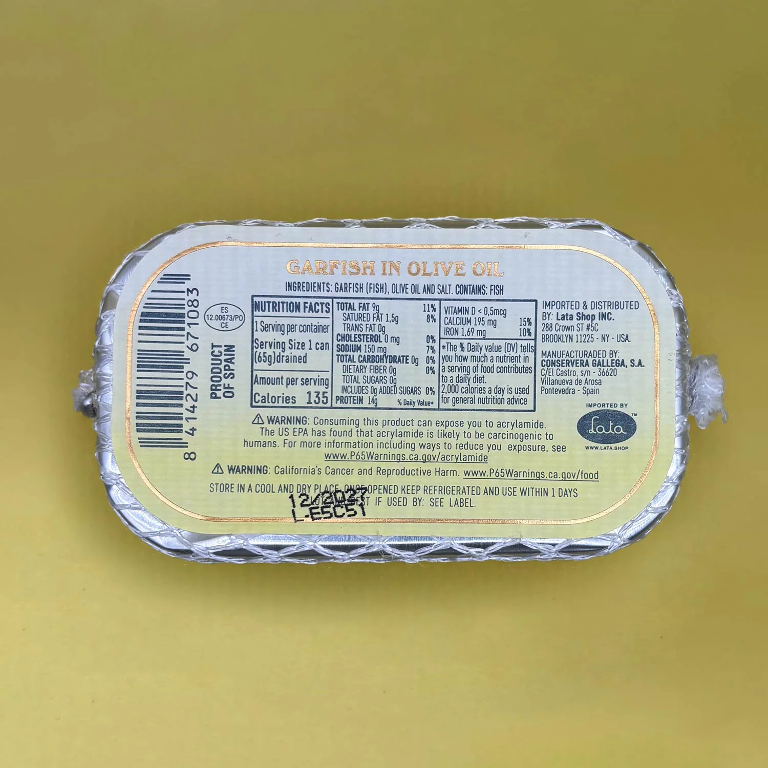 Paco Lafuente Garfish in Olive Oil - Image 5