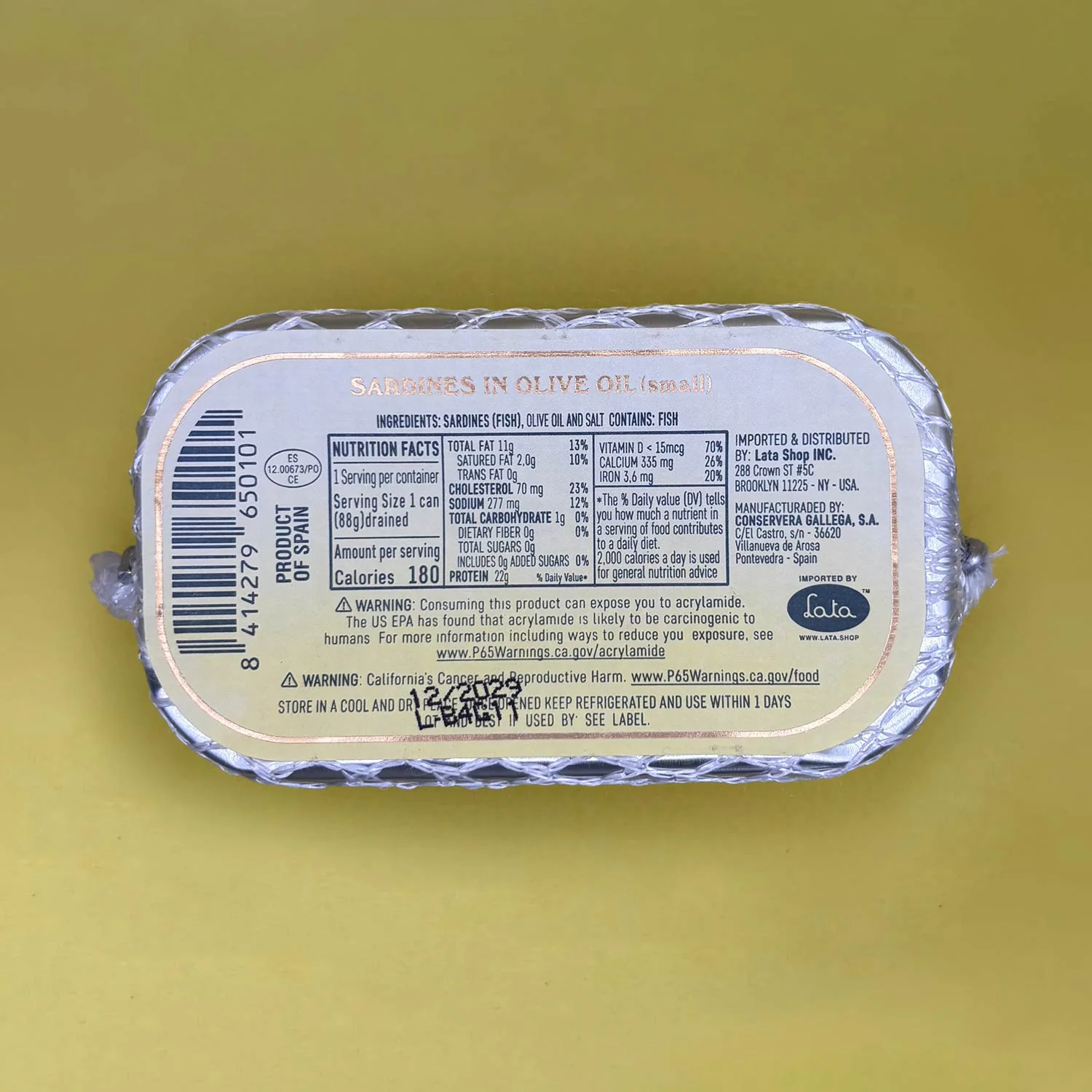 Paco Lafuente Small Sardines in Olive Oil 10/14 - Image 4